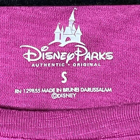 Disney Parks Size S Pink Long Sleeve Top With Sequins & Mickey Mouse Embroidery - Picture 5 of 10